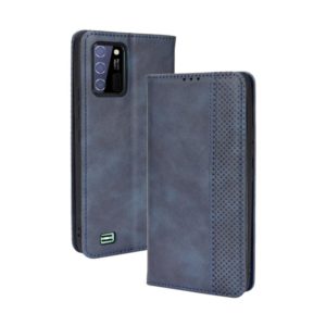 For Oukitel C25 Magnetic Buckle Retro Texture Leather Case(Blue) (OEM)
