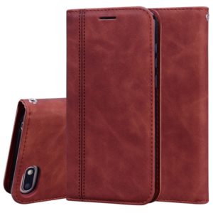 For Huawei Y5 (2018) Frosted Business Magnetic Horizontal Flip PU Leather Case with Holder & Card Slot & Lanyard(Brown) (OEM)