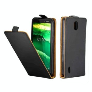 For Nokia C1 Business Style Vertical Flip TPU Leather Case with Card Slot(Black) (OEM)