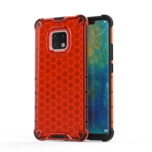 Shockproof Honeycomb PC + TPU Case for Huawei Mate 20 Pro (Red) (OEM)