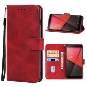 Leather Phone Case For Vodafone Smart N9(Red) (OEM)