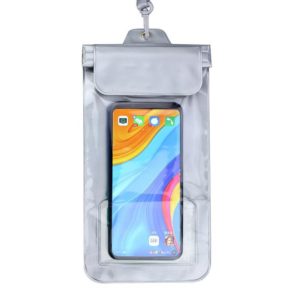 2 PCS Mobile Phone Touch Screen Transparent Dustproof And Waterproof Bag(Silver Back Without Hole) (OEM)
