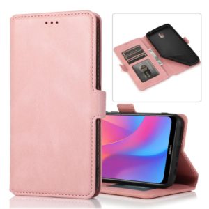 For Xiaomi Redmi 8A Retro Magnetic Closing Clasp Horizontal Flip Leather Case with Holder & Card Slots & Photo Frame & Wallet(Rose Gold) (OEM)