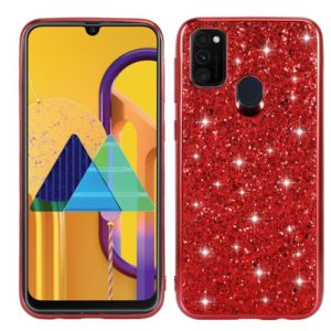 For Huawei P Smart(2020) Glitter Powder Shockproof TPU Protective Case(Red) (OEM)