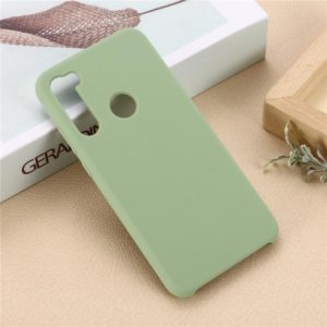 For Xiaomi Redmi Note 8 Solid Color Liquid Silicone Shockproof Coverage Protective Case(Green) (OEM)