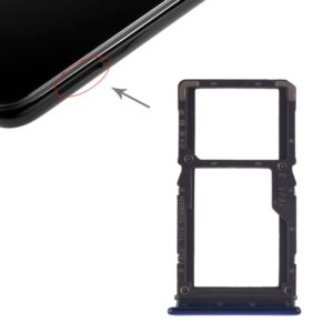 SIM Card Tray + SIM Card Tray / Micro SD Card Tray for Xiaomi Redmi Note 7 / Redmi Note 7 Pro(Blue) (OEM)