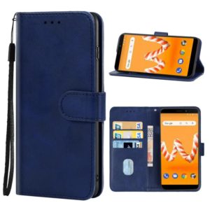 Leather Phone Case For Wiko Sunny4 Plus(Blue) (OEM)