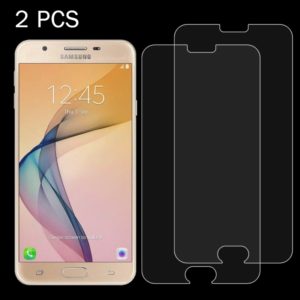 2 PCS For Galaxy J5 Prime 0.26mm 9H Surface Hardness 2.5D Explosion-proof Tempered Glass Screen Film (OEM)