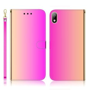 For Huawei Y5 (2019) / Honor 8s Imitated Mirror Surface Horizontal Flip Leather Case with Holder & Card Slots & Wallet & Lanyard(Gradient Color) (OEM)
