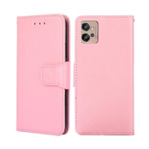 For Motorola Moto G32 4G Crystal Texture Leather Phone Case(Pink) (OEM)