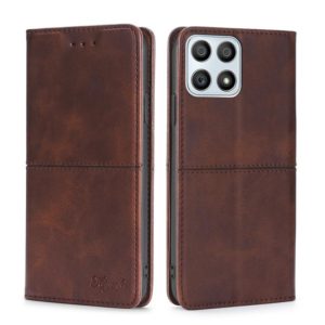 For Honor X30i Cow Texture Magnetic Horizontal Flip Leather Phone Case(Dark Brown) (OEM)