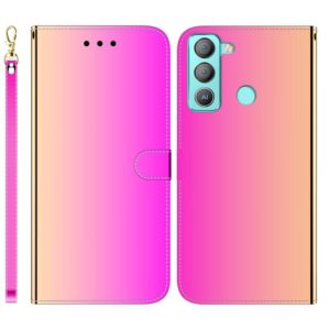 For Tecno Pop 5 LTE BD4 Imitated Mirror Surface Horizontal Flip Leather Phone Case(Gradient Color) (OEM)