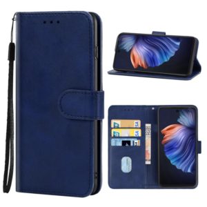Leather Phone Case For Tecno Camon 17P(Blue) (OEM)