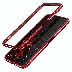 For Huawei Honor V30 Aluminum Alloy Shockproof Protective Bumper Frame(Red Silver) (OEM)