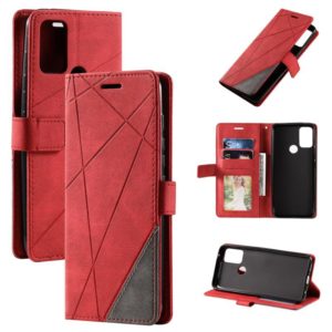 For Motorola Moto G Stylus 2021 Skin Feel Splicing Horizontal Flip Leather Phone Case(Red) (OEM)