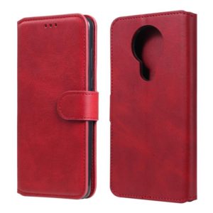 For Nokia 3.4 / 7.3 Classic Calf Texture PU + TPU Horizontal Flip Leather Case, with Holder & Card Slots & Wallet(Red) (OEM)