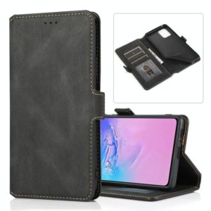 For Samsung Galaxy S10 Lite Retro Magnetic Closing Clasp Horizontal Flip Leather Case with Holder & Card Slots & Photo Frame & Wallet(Black) (OEM)
