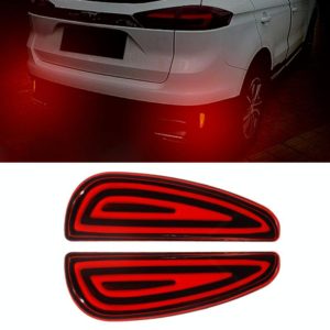 2 PCS 3016 2-4W / 12V Car Rear Bumper Light Brake Light for Geely Boldo X70 (Red) (OEM)