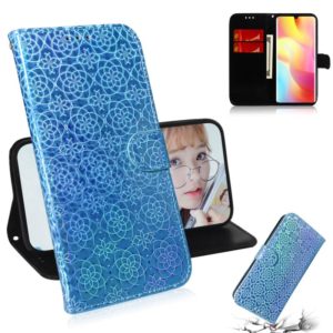 For Xiaomi Mi Note 10 Lite Solid Color Colorful Magnetic Buckle Horizontal Flip PU Leather Case with Holder & Card Slots & Wallet & Lanyard(Sky Blue) (OEM)