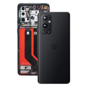 For OnePlus 9 Pro Battery Back Cover With Camera Lens (Black) (OEM)