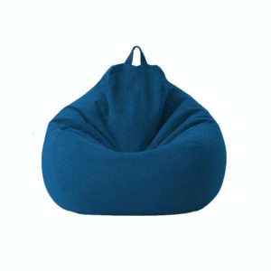 Lazy Sofa Bean Bag Chair Fabric Cover, Size: 70x80cm(Blue) (OEM)