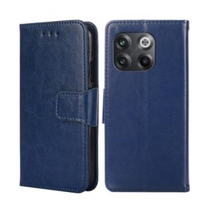 For OnePlus 10T Crystal Texture Horizontal Flip Leather Phone Case(Royal Blue) (OEM)