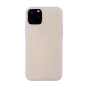 For iPhone 12 mini Shockproof Frosted TPU Protective Case (Transparent White) (OEM)