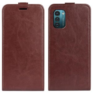 For Nokia G11 / G21 R64 Texture Single Vertical Flip Leather Phone Case(Brown) (OEM)