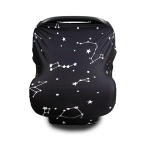 Multifunctional Enlarged Stroller Windshield Breastfeeding Towel Baby Seat Cover(Galaxy) (OEM)