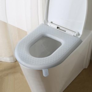 Household Thickened Waterproof Washable Toilet Seat, Color: Gray (OEM)