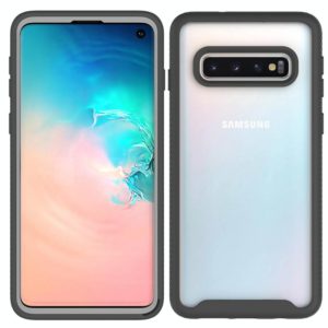 For Samsung Galaxy S10 Starry Sky Solid Color Series Shockproof PC + TPU Protective Case(Black) (OEM)