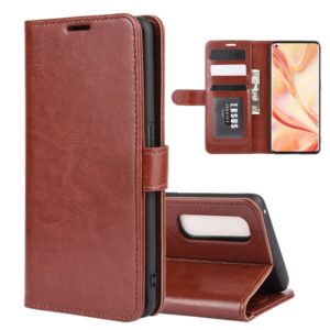 For OPPO Find X2 Pro R64 Texture Single Horizontal Flip Protective Case with Holder & Card Slots & Wallet& Photo Frame(Brown) (OEM)