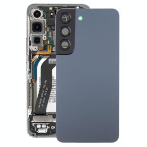 For Samsung Galaxy S22 5G SM-S901B Battery Back Cover with Camera Lens Cover (Blue) (OEM)