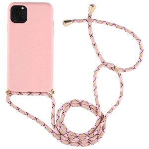For iPhone 11 TPU Anti-Fall Mobile Phone Case With Lanyard (Rose Gold) (OEM)