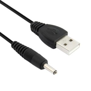 USB Male to DC 3.5 x 1.35mm Power Cable, Length: 1.2 m(Black) (OEM)