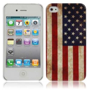 USA Flag Style Plastic Case for iPhone 4 / 4S / iPhone 4(CDMA) (OEM)