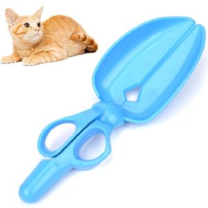 Dog Cat Pit Picker Pet Manure Picker Scissor Type Poop Shovel Pet Cleaning Products(Blue) (OEM)