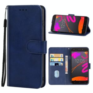 Leather Phone Case For BQ Aquaris M5(Blue) (OEM)