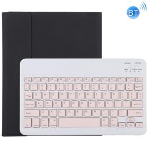 TG11B Detachable Bluetooth Pink Keyboard + Microfiber Leather Tablet Case for iPad Pro 11 inch (2020), with Pen Slot & Holder (Black) (OEM)