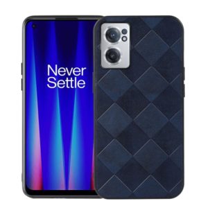 For OnePlus Nord CE 2 5G Weave Plaid PU Phone Case(Blue) (OEM)