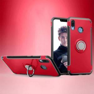 Magnetic 360 Degree Rotation Ring Armor Protective Case for Huawei Honor Play(Red) (OEM)