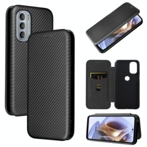 For Motorola Moto G31 / G41 Carbon Fiber Texture Flip Leather Phone Case(Black) (OEM)