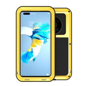 For Huawei Mate 40 LOVE MEI Metal Shockproof Waterproof Dustproof Protective Case without Glass(Yellow) (OEM)