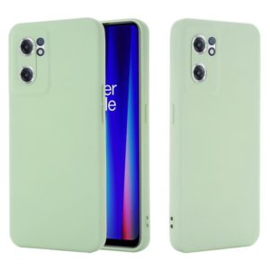 For OnePlus Nord CE 2 5G Pure Color Liquid Silicone Shockproof Full Coverage Phone Case(Green) (OEM)