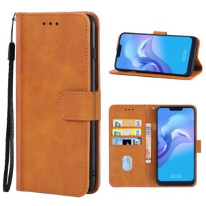 For CUBOT C20 Leather Phone Case(Brown) (OEM)