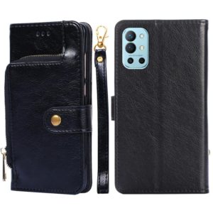 Zipper Bag PU + TPU Horizontal Flip Leather Case with Holder & Card Slot & Wallet & Lanyard For OnePlus 9R(Black) (OEM)