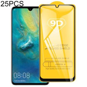 25 PCS 9D Full Glue Full Screen Tempered Glass Film For Huawei Y6 (2019) (OEM)