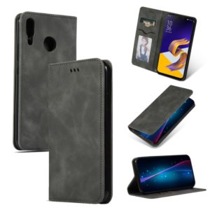 Retro Skin Feel Business Magnetic Horizontal Flip Leather Case for ASUS Zenfone 5 ZE620KL & Zenfone 5Z ZS620KL(Dark Gray) (OEM)