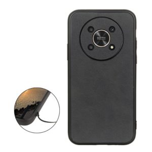 For Honor X30 / X40 GT Accurate Hole Two-color Calf Texture Shockproof Phone Case(Black) (OEM)