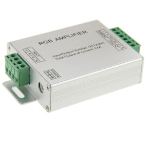 24A RGB Amplifier for LED Light, DC 12V-24V Input(Silver) (OEM)